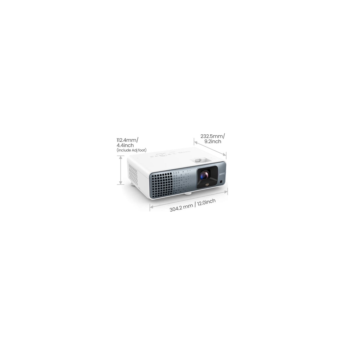 Benq | TK710 | 4K UHD (3840 x 2160) | 3200 ANSI lumens | Grey/White
