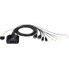 Aten | 2-Port USB 4K HDMI Cable KVM Switch with Remote Port Selector | CS22H-AT