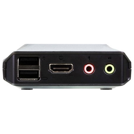 Aten | 2-Port USB 4K HDMI Cable KVM Switch with Remote Port Selector | CS22H-AT