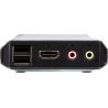 Aten | 2-Port USB 4K HDMI Cable KVM Switch with Remote Port Selector | CS22H-AT