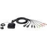 Aten | 2-Port USB 4K HDMI Cable KVM Switch with Remote Port Selector | CS22H-AT