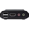 Aten | 2-Port USB 4K HDMI Cable KVM Switch with Remote Port Selector | CS22H-AT
