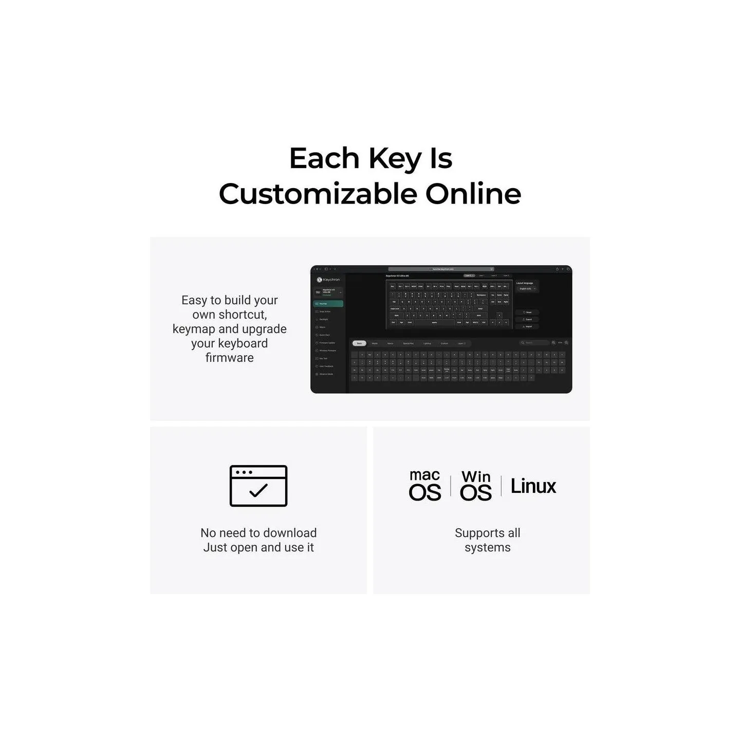 Keychron KEYBOARD WRL V3 ULTRA/BLACK V3U-D4 KEYCHRON