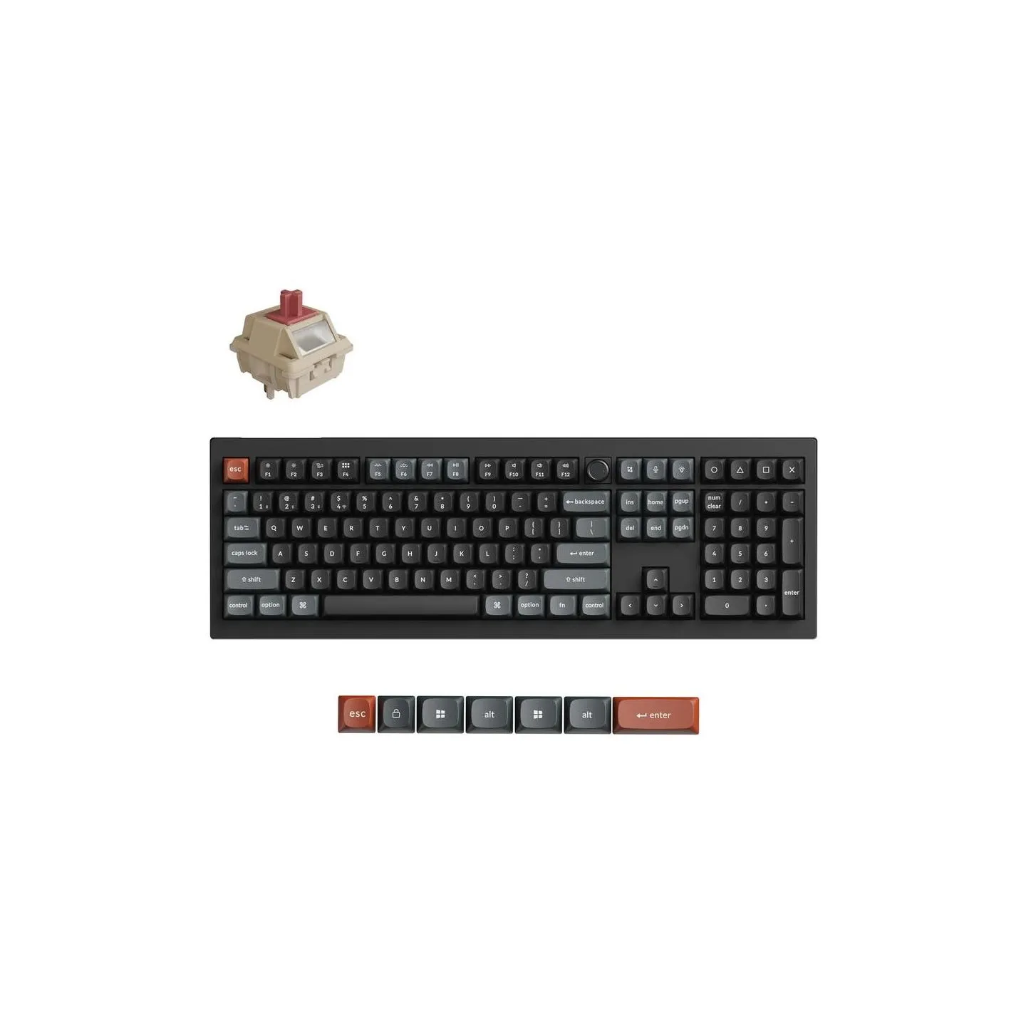 Keychron KEYBOARD WRL V6 ULTRA/BLACK V6U-D1 KEYCHRON