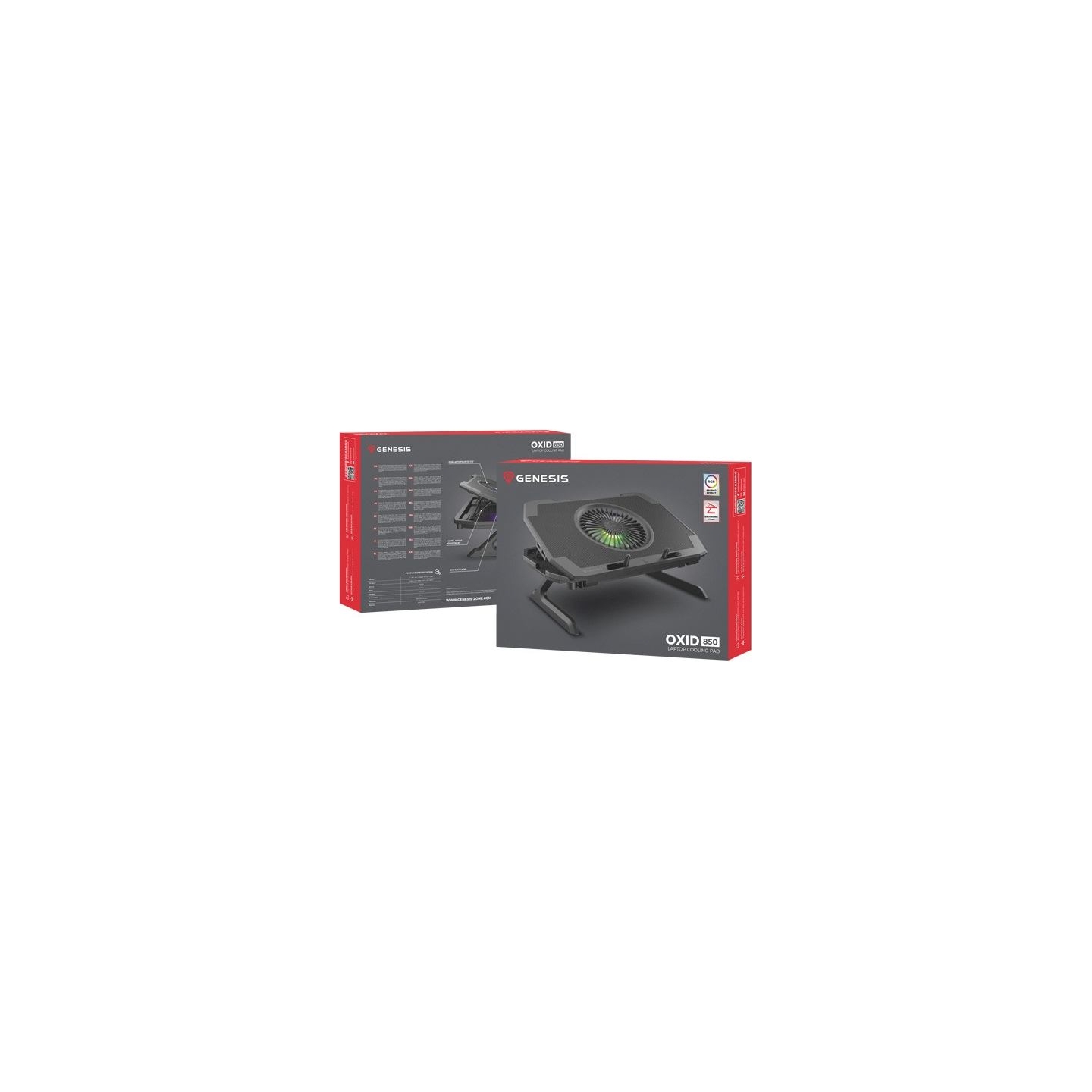 Genesis | Laptop Cooling Pad | OXID 850 | Black