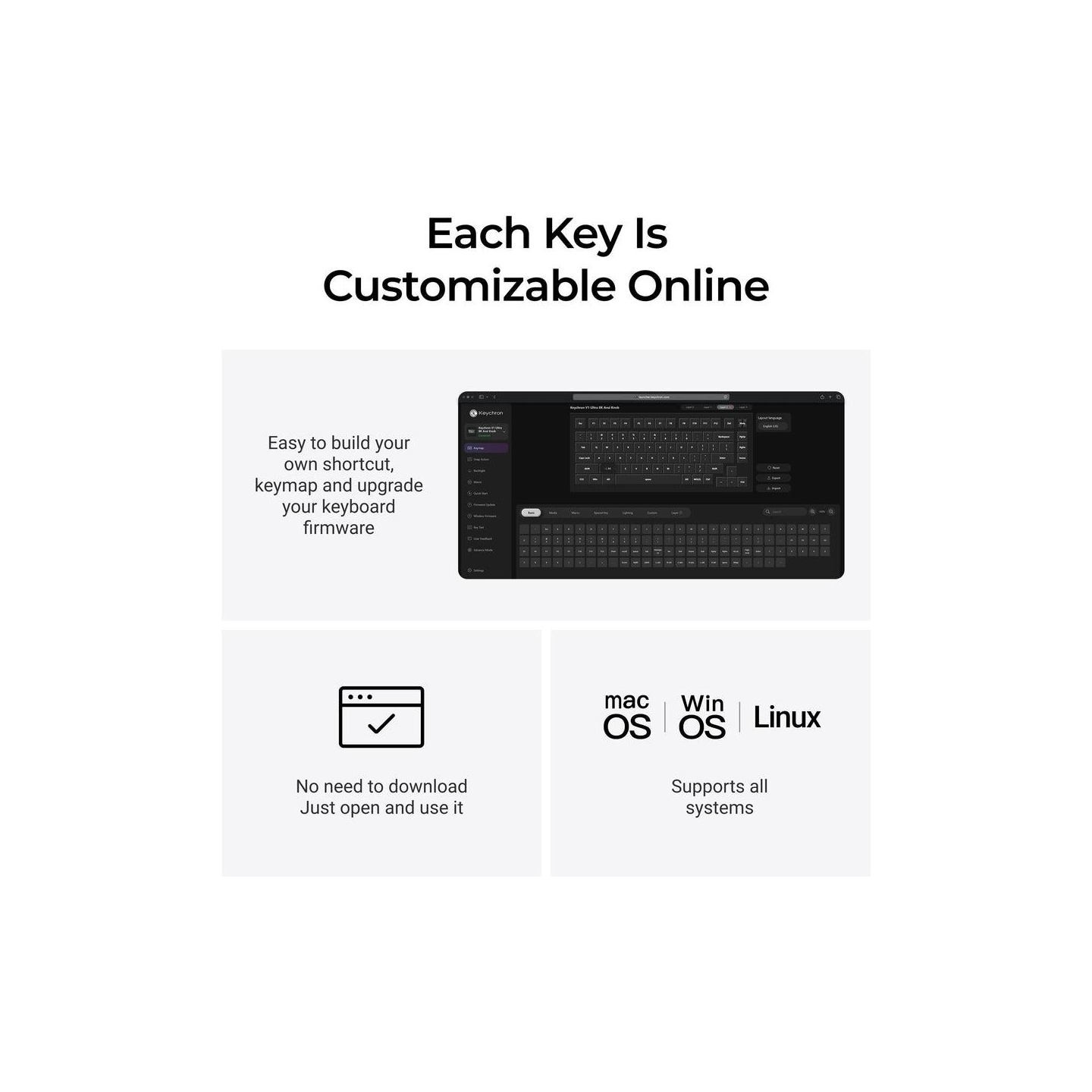 Keychron KEYBOARD WRL V1 ULTRA/BLACK V1U-D1 KEYCHRON