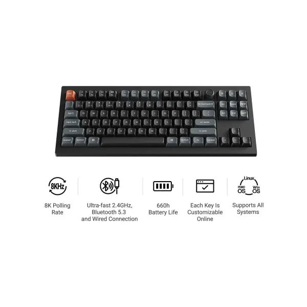 Keychron KEYBOARD WRL V3 ULTRA/BLACK V3U-D3 KEYCHRON