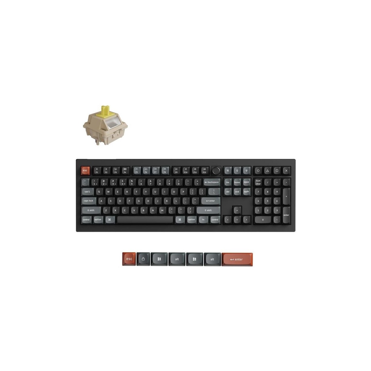 Keychron KEYBOARD WRL V6 ULTRA/BLACK V6U-D4 KEYCHRON