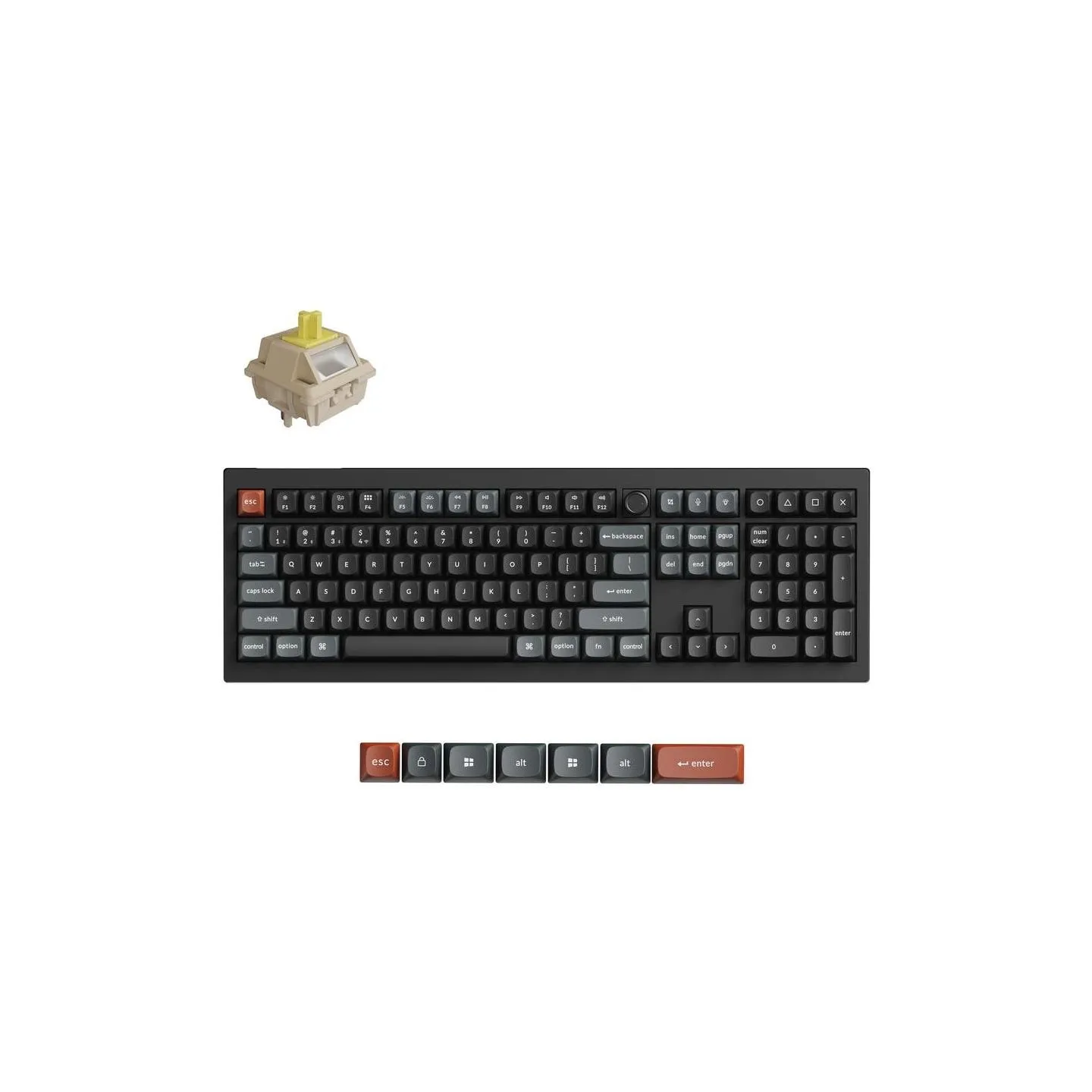 Keychron KEYBOARD WRL V6 ULTRA/BLACK V6U-D4 KEYCHRON