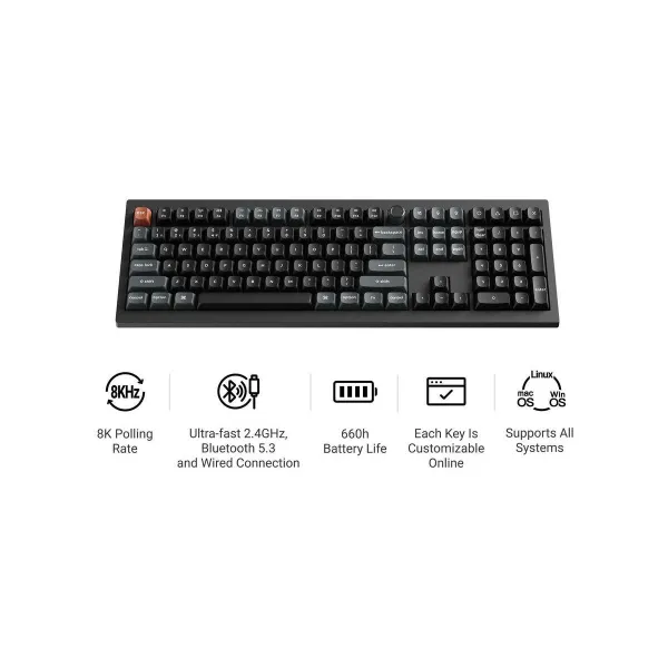 Keychron KEYBOARD WRL V6 ULTRA/BLACK V6U-D4 KEYCHRON