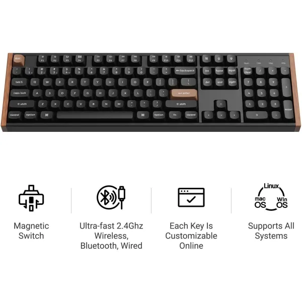 Keychron KEYBOARD WRL K10 HE/BLACK K10H-J1 KEYCHRON