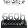 Keychron Q1 Ultra - US Layout - Silk POM Red - Black Wireless Keyboard / Q1U-M1