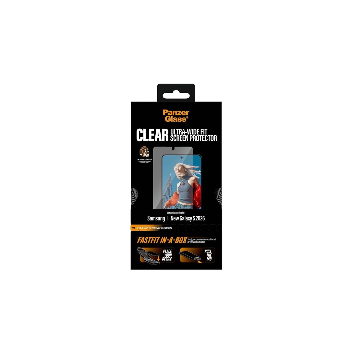 Panzerglass Screen Protector Samsung New Galaxy S26 | Ultra-Wide Fit w. FASTFIT IN-A-BOX | PanzerGlass