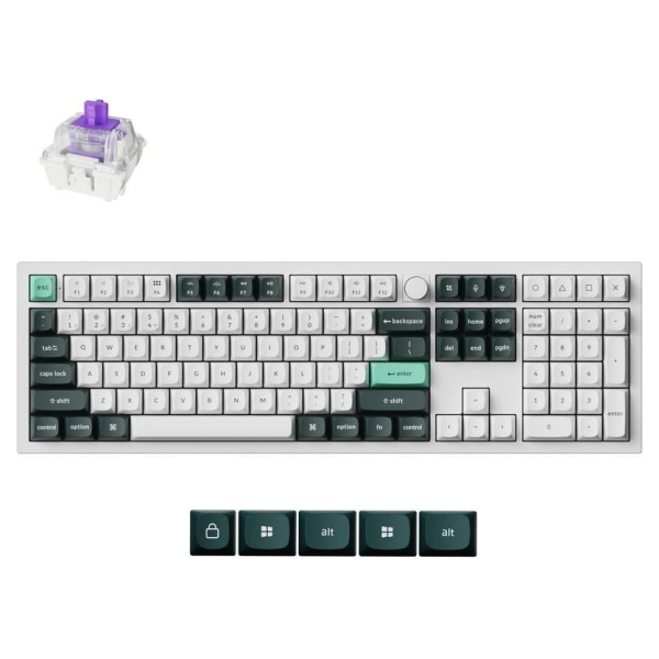 Keychron KEYBOARD WRL Q6 HE RGB/SHELL WHITE Q6H-P1 KEYCHRON
