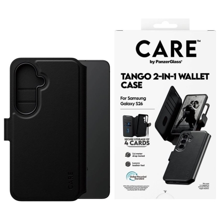 Panzerglass CARE by PanzerGlass Tango 2-in-1 Wallet Case w. Qi Samsung New Galaxy S26 | PanzerGlass