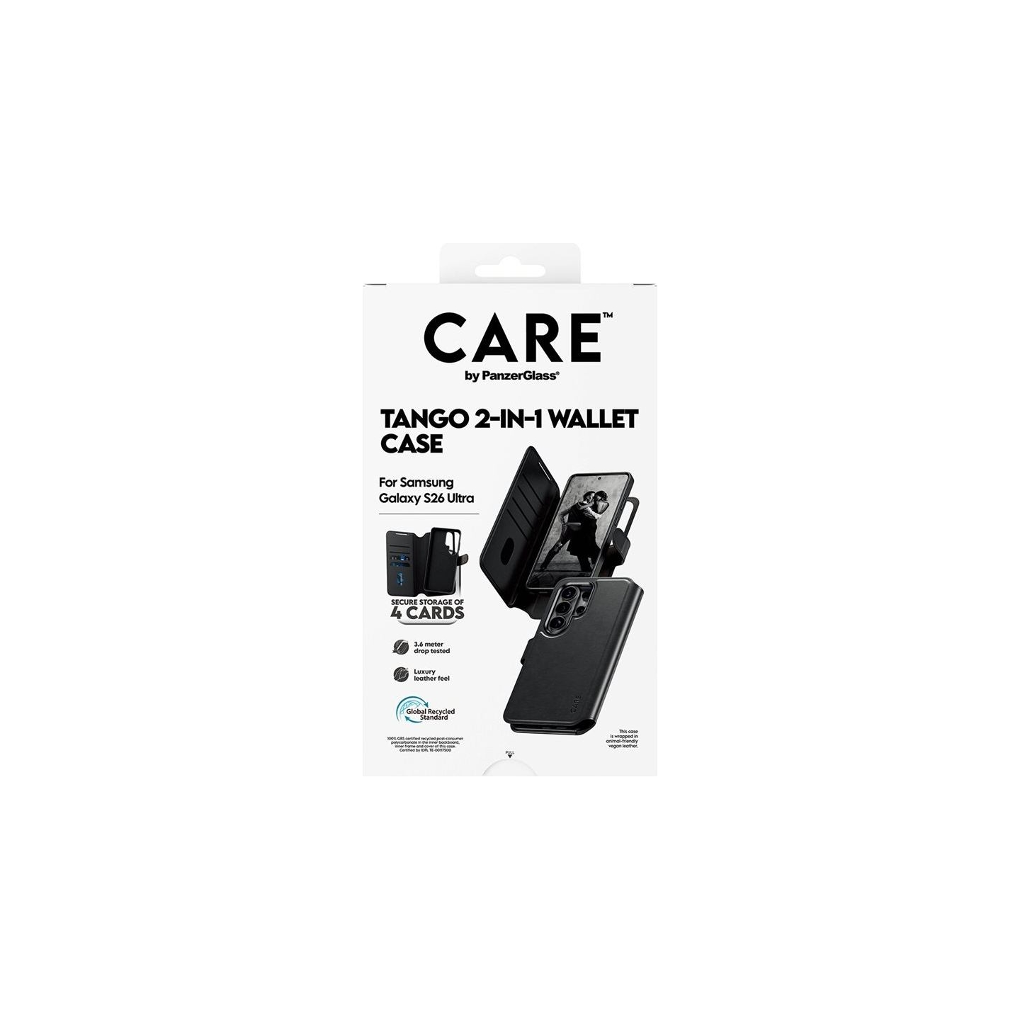 Panzerglass CARE by PanzerGlass Tango 2-in-1 Wallet Case w. Qi Samsung New Galaxy S26 Ultra | PanzerGlass