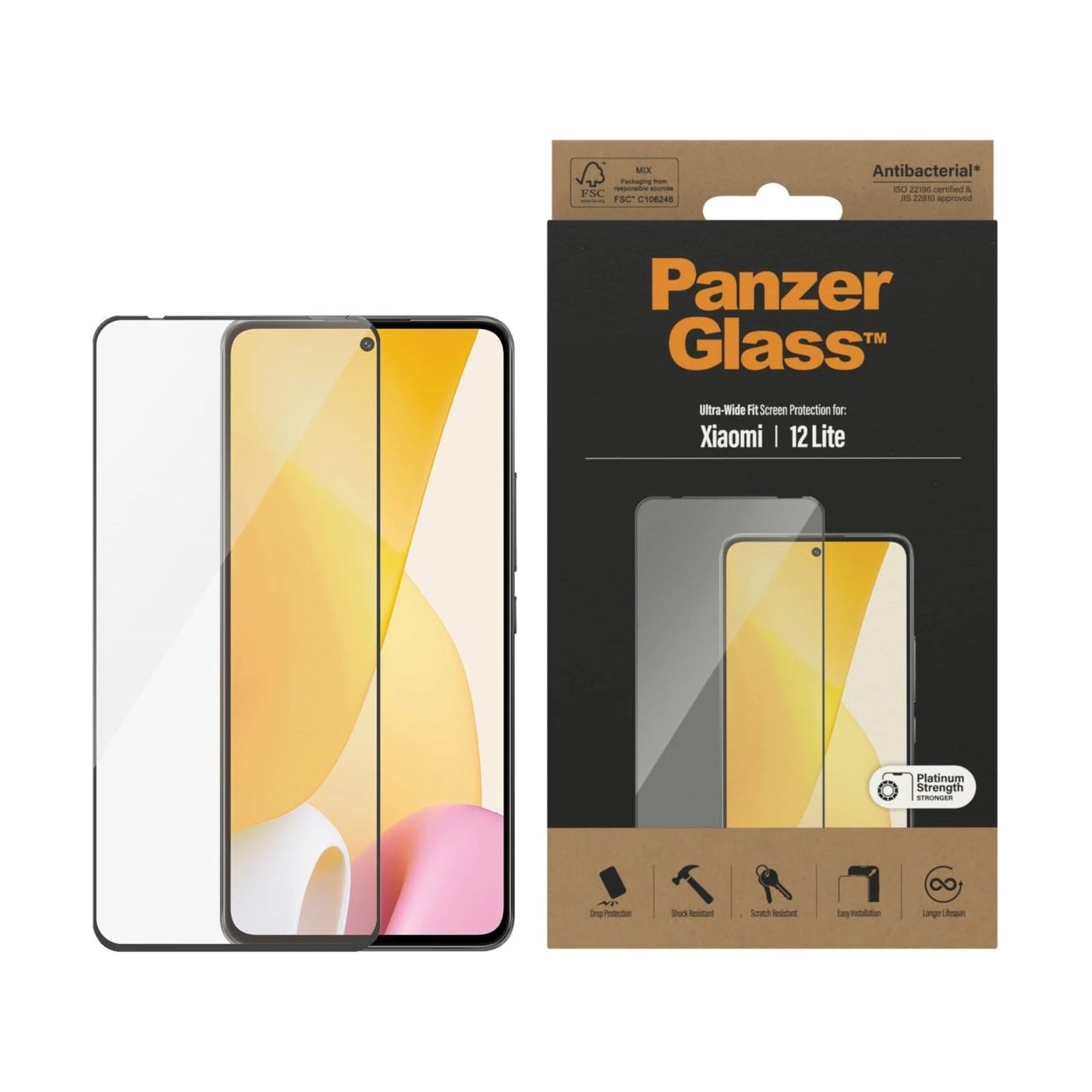 Panzerglass | Screen protector | Xiaomi | 12 Lite | Case friendly
