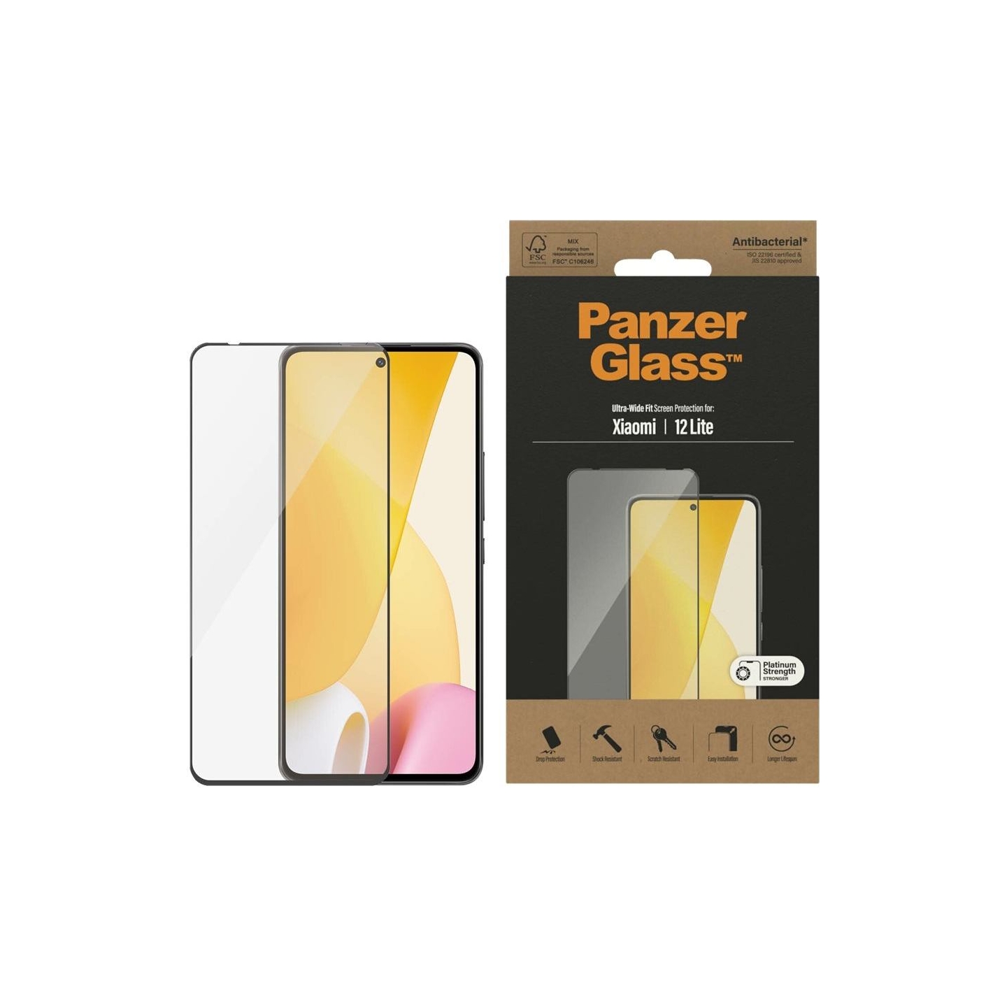 Panzerglass | Screen protector | Xiaomi | 12 Lite | Case friendly