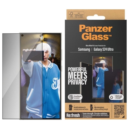 Panzerglass Privacy Screen Protector Samsung Galaxy S 2024 Ultra | Ultra-Wide Fit wA | PanzerGlass