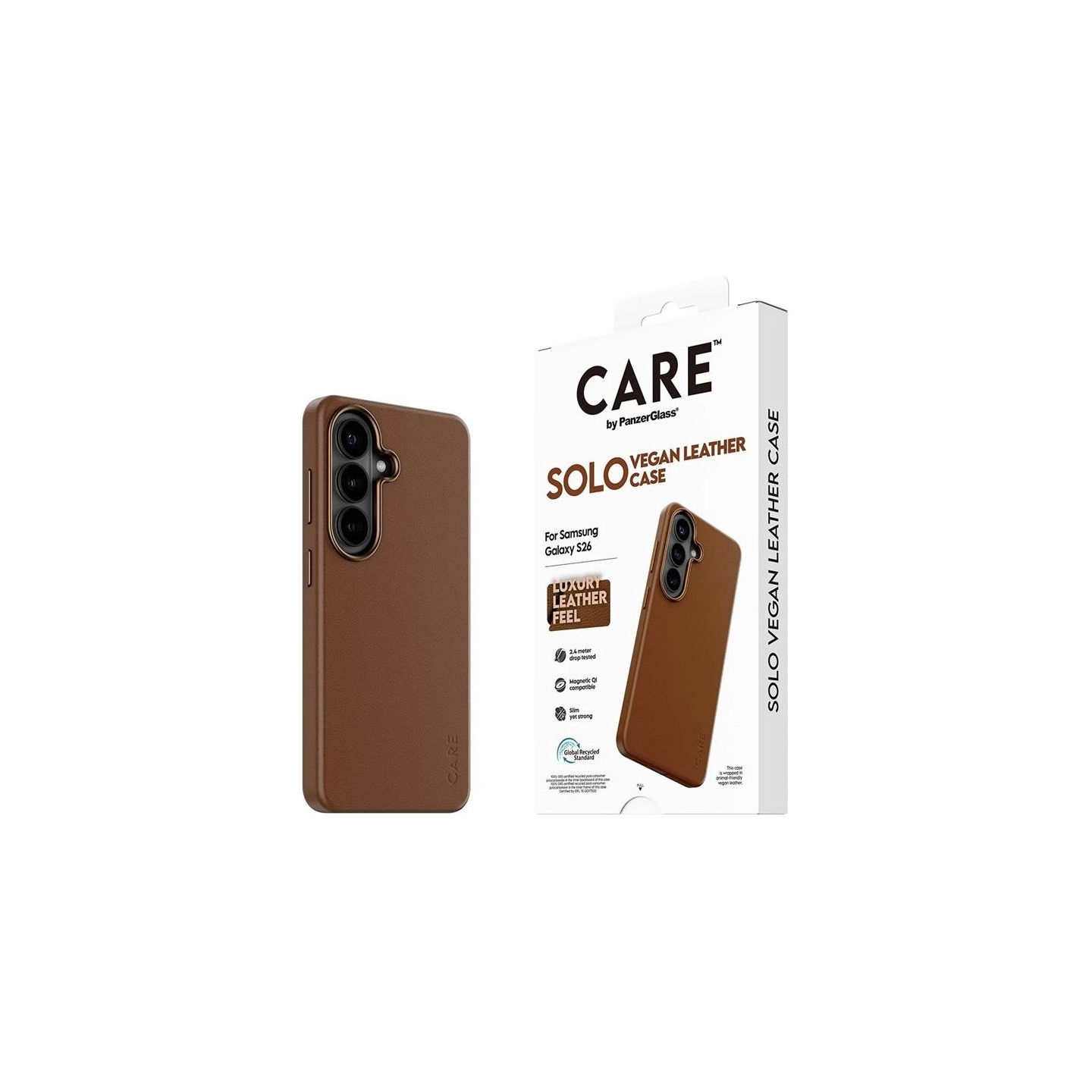 Panzerglass CARE by PanzerGlass Solo Case Brown Samsung New Galaxy S26