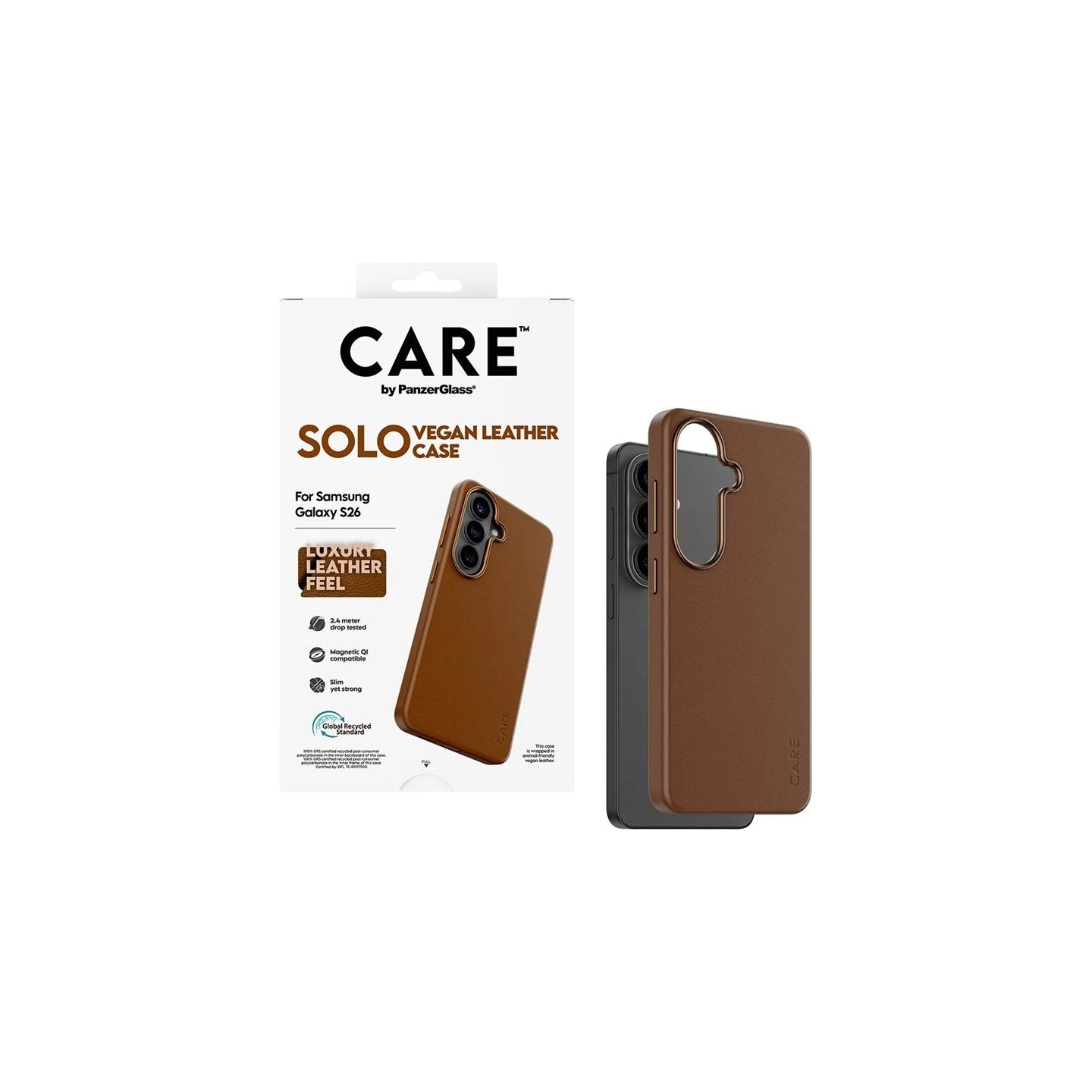 Panzerglass CARE by PanzerGlass Solo Case Brown Samsung New Galaxy S26