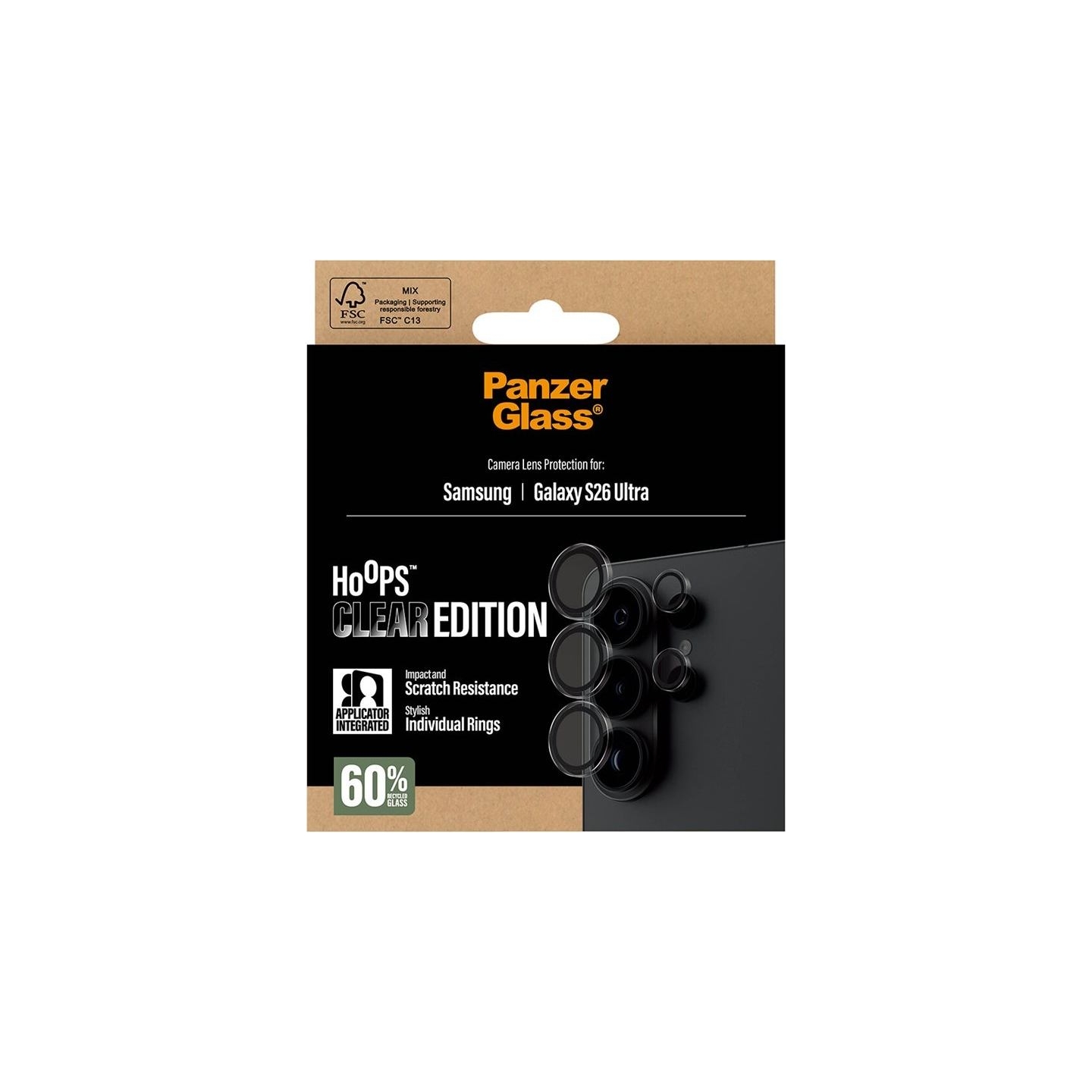 Panzerglass Hoops Camera Lens Protector Transparent Samsung New Galaxy S26 Ultra | PanzerGlass