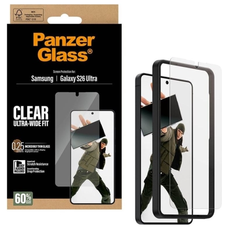 Panzerglass Screen Protector Samsung New Galaxy S26 Ultra | Ultra-Wide Fit w. EasyAligner | PanzerGlass