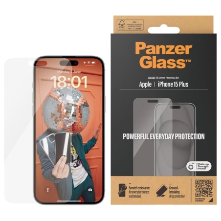 Panzerglass | Screen protector | Apple | IPhone 15 Plus | Glass | Transparent
