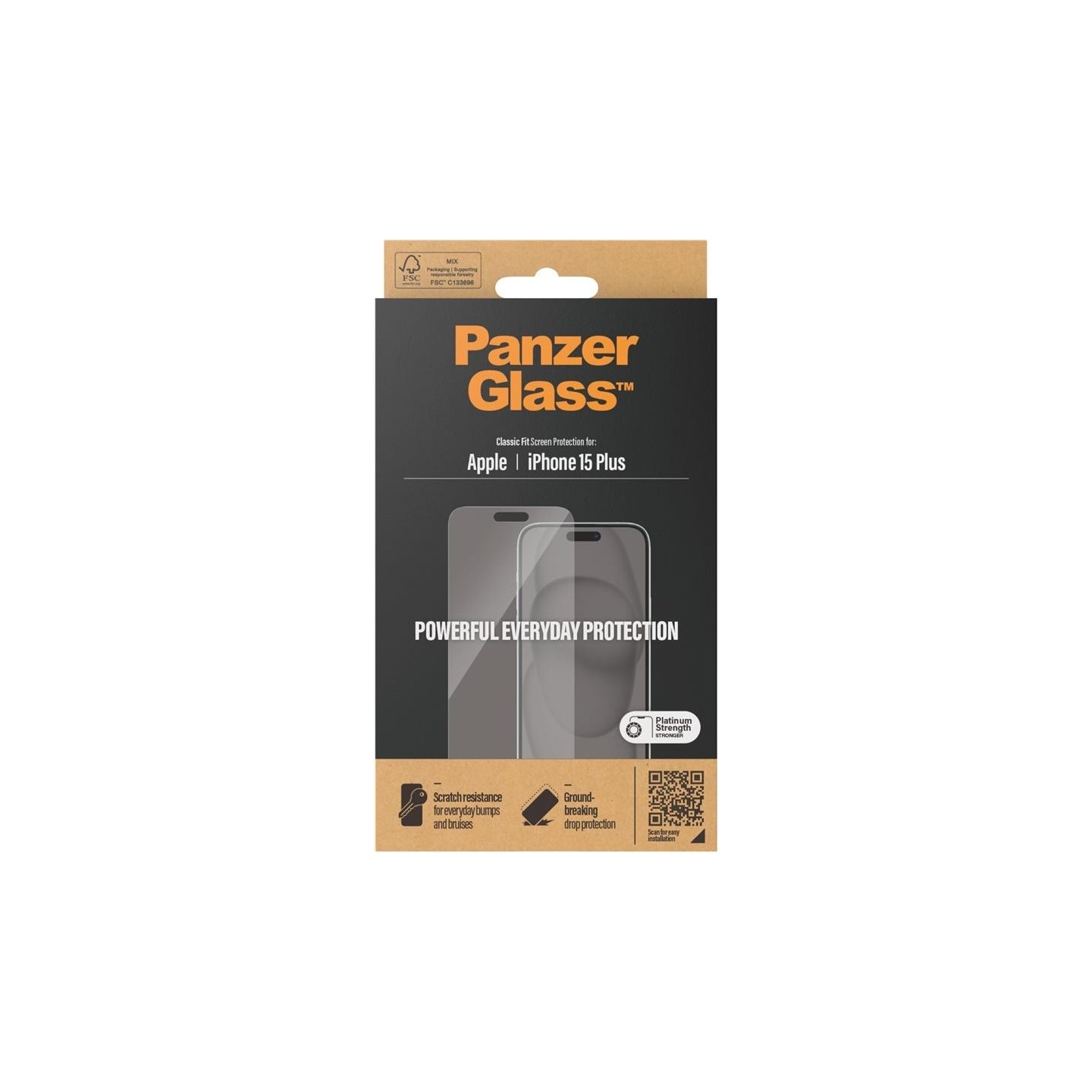 Panzerglass | Screen protector | Apple | IPhone 15 Plus | Glass | Transparent