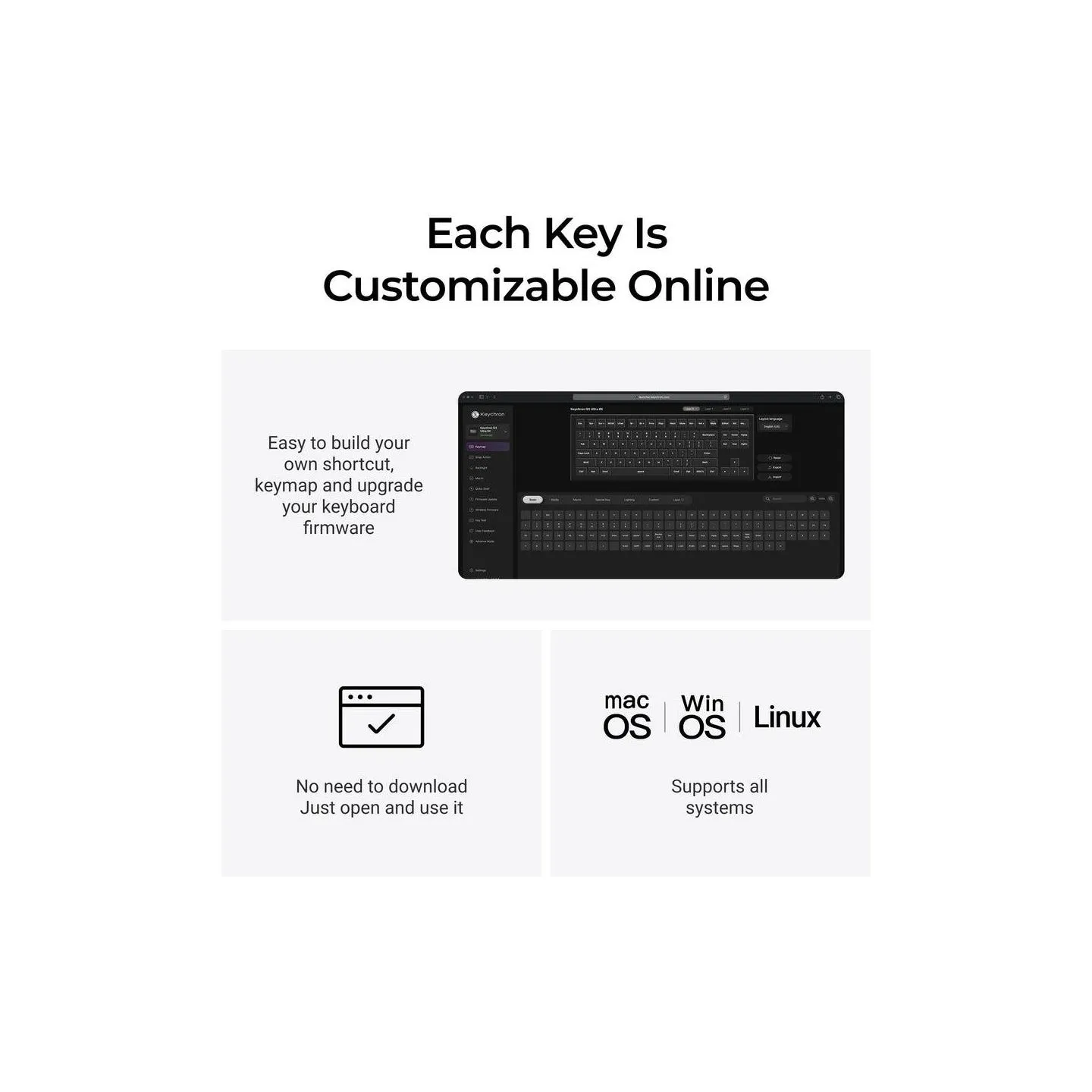 Keychron KEYBOARD WRL Q3 ULTRA/BLACK Q3U-M4 KEYCHRON