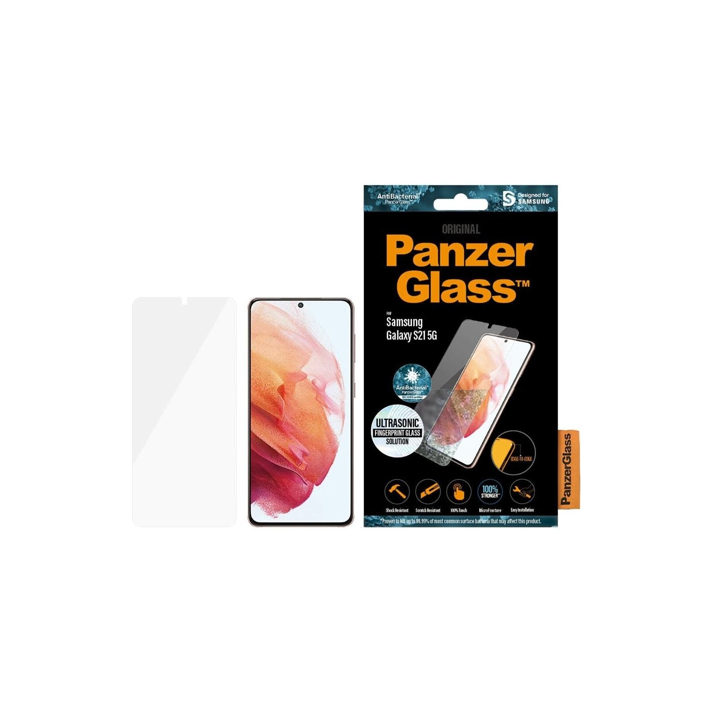 Panzerglass | Samsung | Galaxy S21 5G | Glass | Clear | Case Friendly