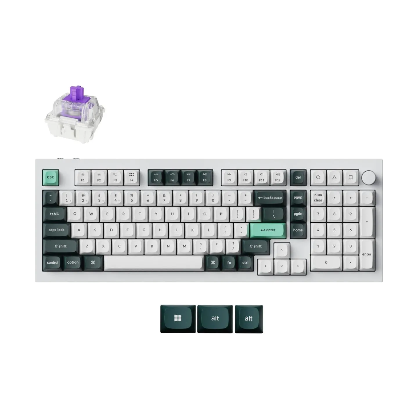Keychron KEYBOARD WRL Q5 HE RGB/SHELL WHITE Q5H-P1 KEYCHRON