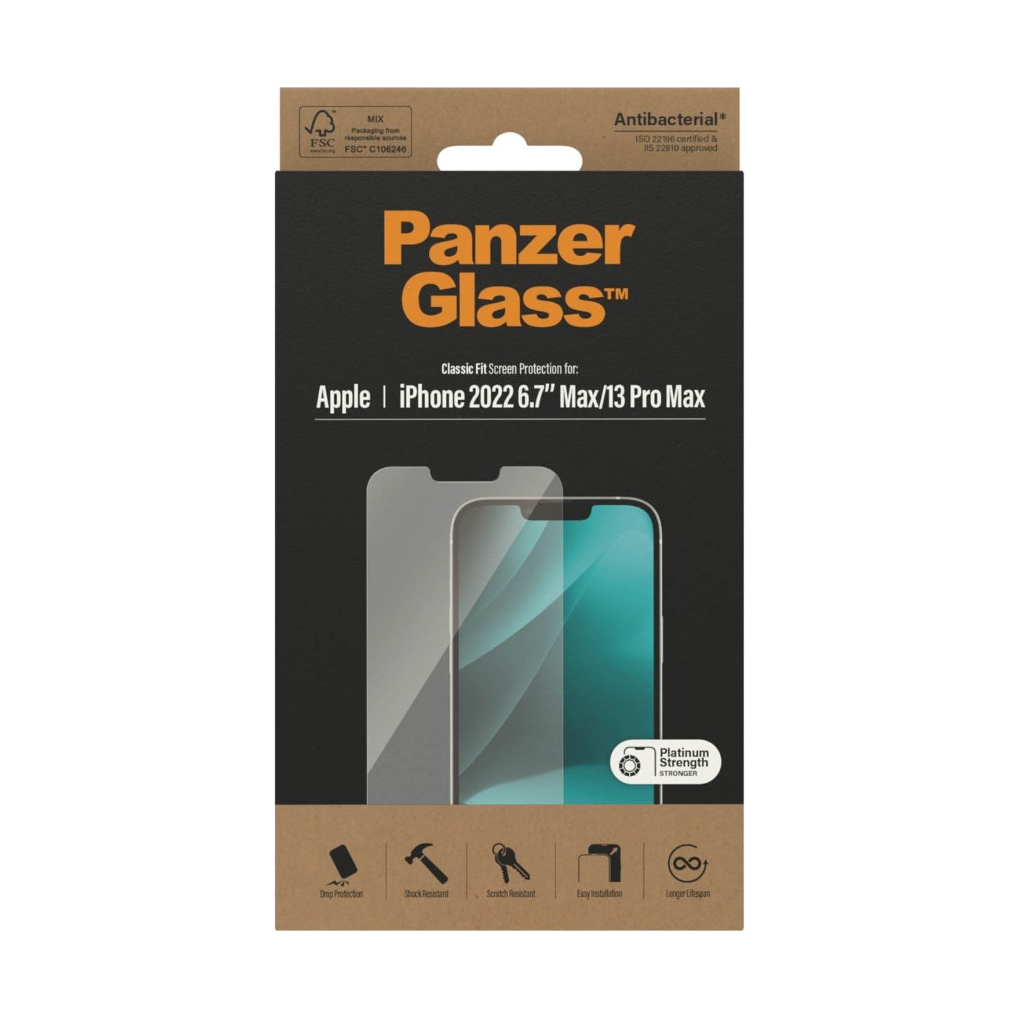 Panzerglass | Screen protector | Apple | iPhone 14 Plus/13 Pro Max | Glass | Transparent | Classic Fit