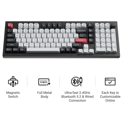 Keychron KEYBOARD WRL Q5 HE RGB/SHELL WHITE Q5H-P1 KEYCHRON
