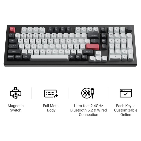 Keychron KEYBOARD WRL Q5 HE RGB/SHELL WHITE Q5H-P1 KEYCHRON