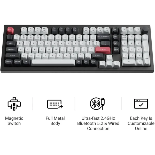 Keychron KEYBOARD WRL Q5 HE RGB/SHELL WHITE Q5H-P1 KEYCHRON