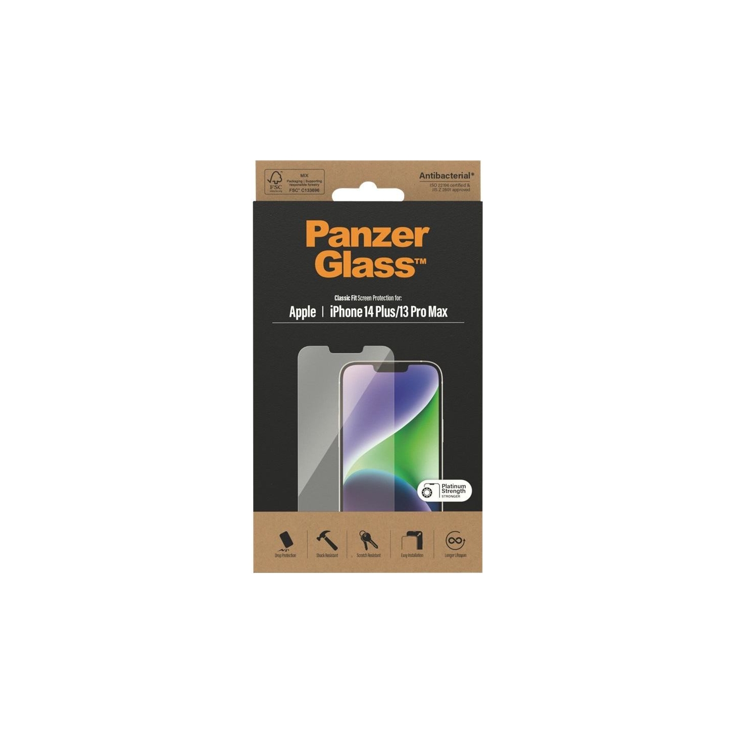 Panzerglass | Screen protector | Apple | iPhone 14 Plus/13 Pro Max | Glass | Transparent | Classic Fit