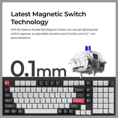 Keychron KEYBOARD WRL Q5 HE RGB/SHELL WHITE Q5H-P1 KEYCHRON