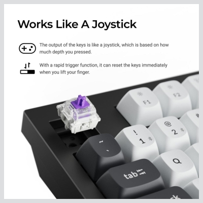 Keychron KEYBOARD WRL Q5 HE RGB/SHELL WHITE Q5H-P1 KEYCHRON