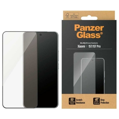 Panzerglass Screen protector | Xiaomi | 15T/15T Pro | Transparent | Ultra-Wide Fit