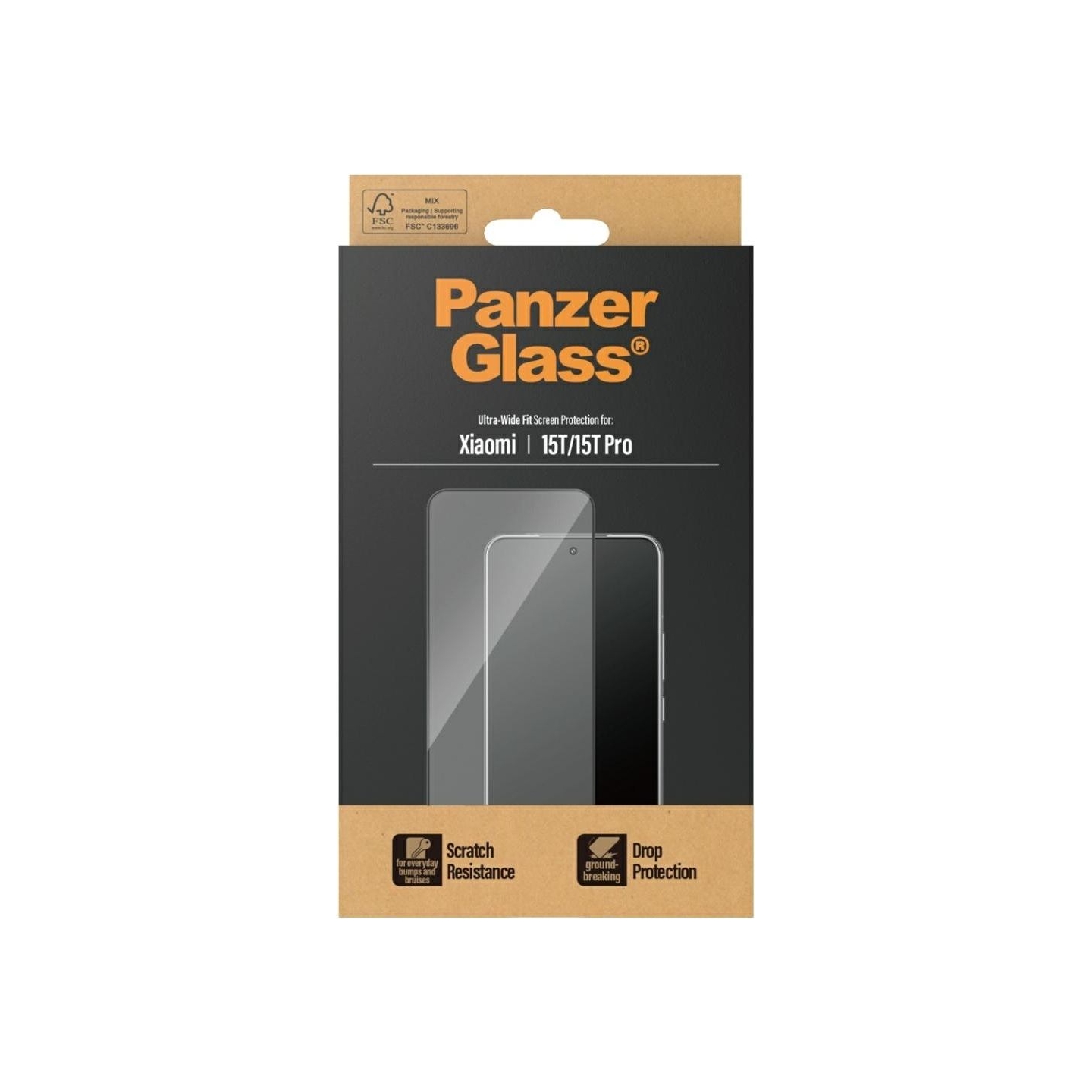 Panzerglass Screen protector | Xiaomi | 15T/15T Pro | Transparent | Ultra-Wide Fit