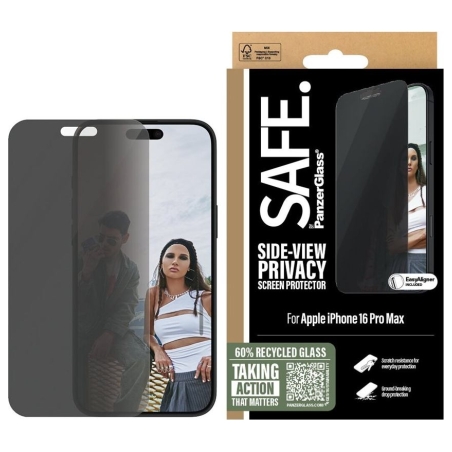 Panzerglass Screen protector | Apple | iPhone 16 Pro Max | Glass | Black | Ultra-Wide Fit