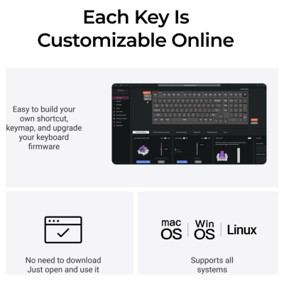 Keychron KEYBOARD WRL Q5 HE RGB/SHELL WHITE Q5H-P1 KEYCHRON