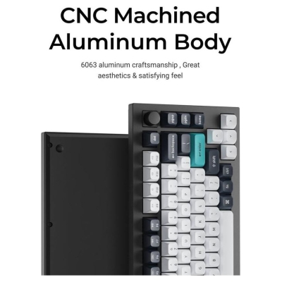 Keychron KEYBOARD WRL Q1 MAX RGB/CARBON BLACK Q1M-M4 KEYCHRON