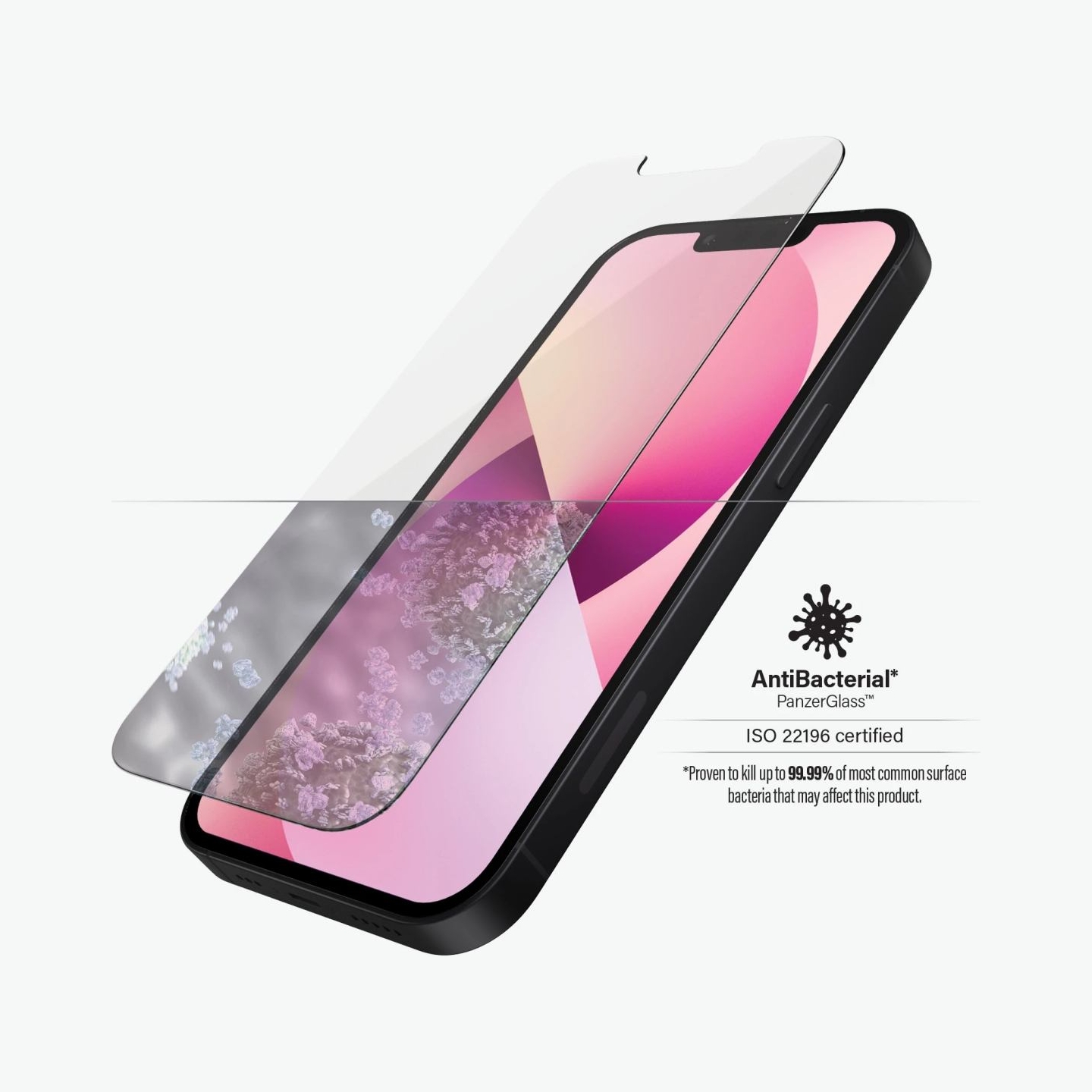 Panzerglass | Clear Screen Protector | Apple | iPhone 13 Mini | Tempered glass | Antibacterial glass; Resistant to scratches and