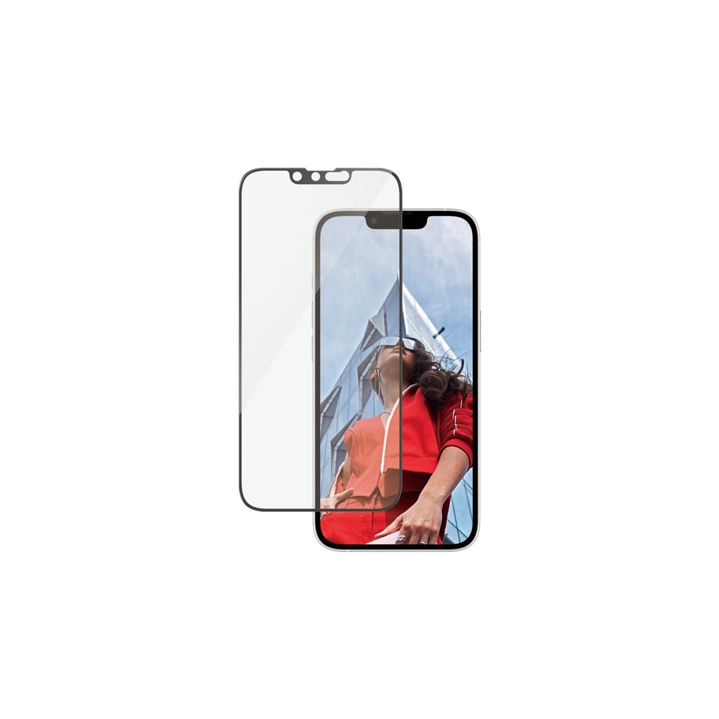 Panzerglass Screen protector | Apple | iPhone 13/iPhone 13 Pro/iPhone 14/iPhone 16e | Glass | Transparent | Ultra-Wide Fit W. Al