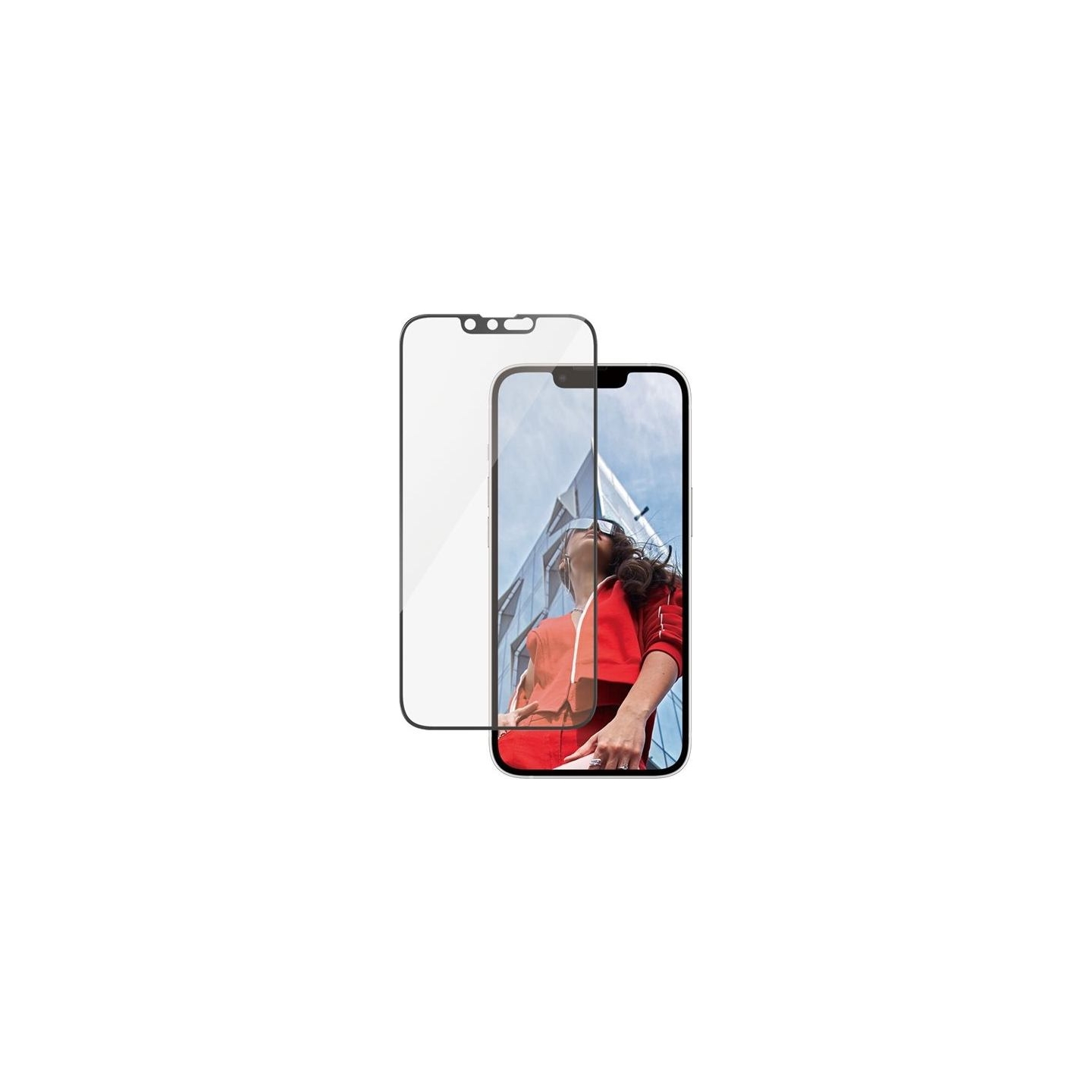 Panzerglass Screen protector | Apple | iPhone 13/iPhone 13 Pro/iPhone 14/iPhone 16e | Glass | Transparent | Ultra-Wide Fit W. Al