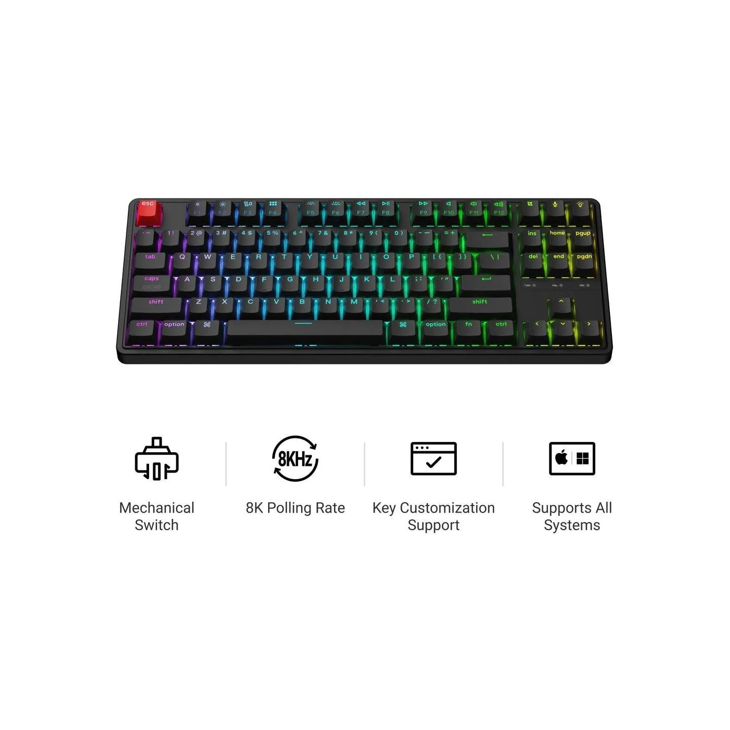 Keychron KEYBOARD WIRED C3 PRO RGB/RETRO C3PX-H1 KEYCHRON