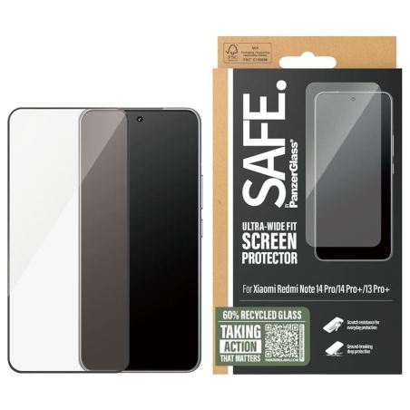 Panzerglass Screen protector | Xiaomi | Redmi Note 14 Pro, 14 Pro+, 13 Pro+ | Glass | Transparent | Ultra-Wide Fit