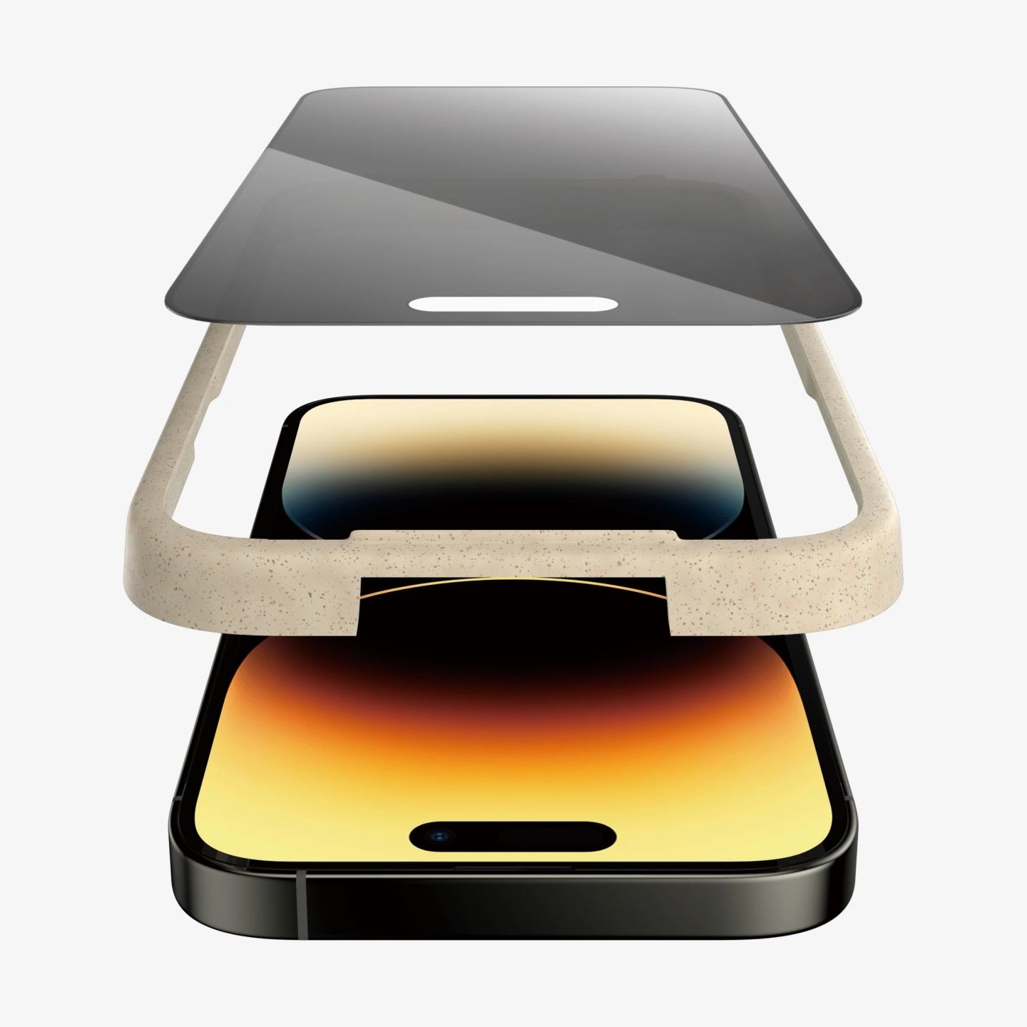 Panzerglass | Screen protector | Apple | iPhone 14 Pro | Glass | Black | Ultra-Wide Fit; Easy installation; Privacy Filter; Fing